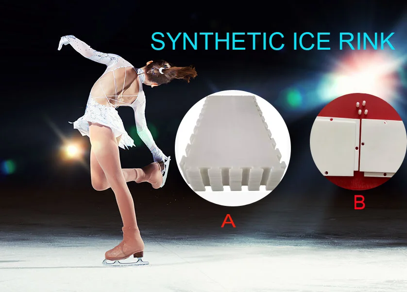 Portable Self Lubricating Artificial Uhmwpe Flooring Tile Synthetic Ice Hockey Rink