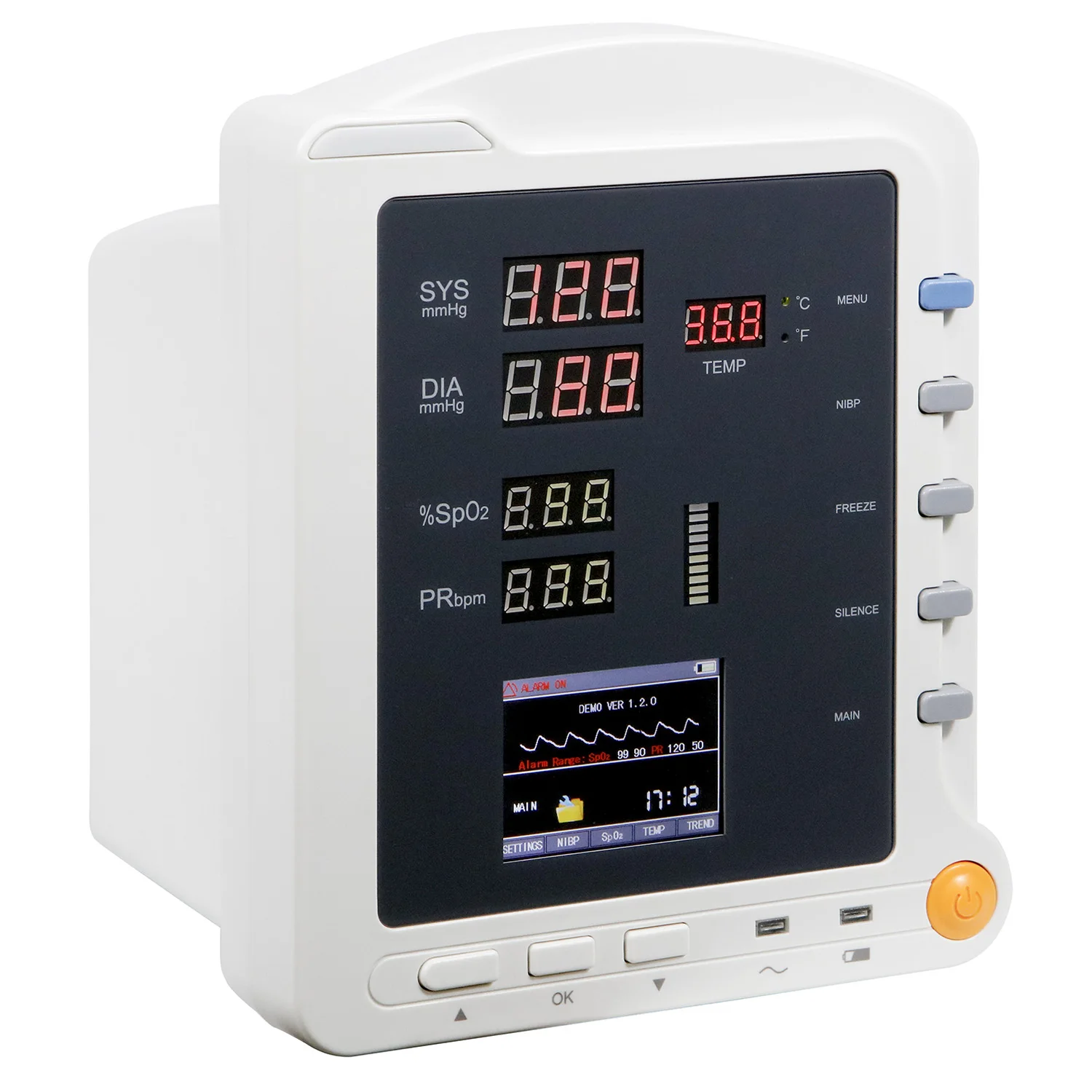 CONTEC CMS5100 CE скорой помощи жизненных функций пациента монитор портативный signos виталес