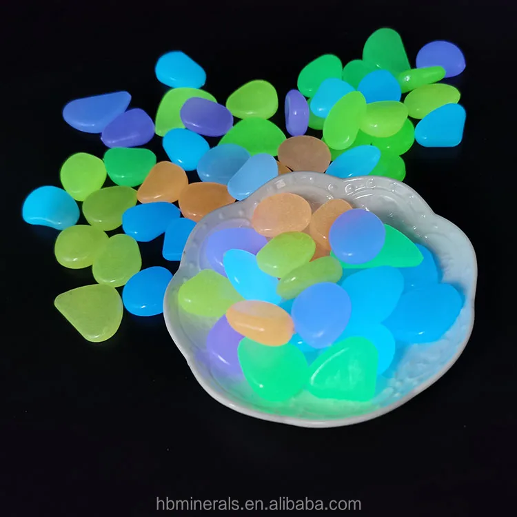 Glow stones colored glow-in-the-dark stone paving marks the price of glowing pebbles luminous stones manufacture