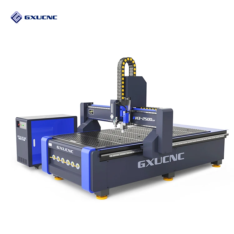 china 5 axis cnc router machine machine H3-2500 cut with oscillating knife