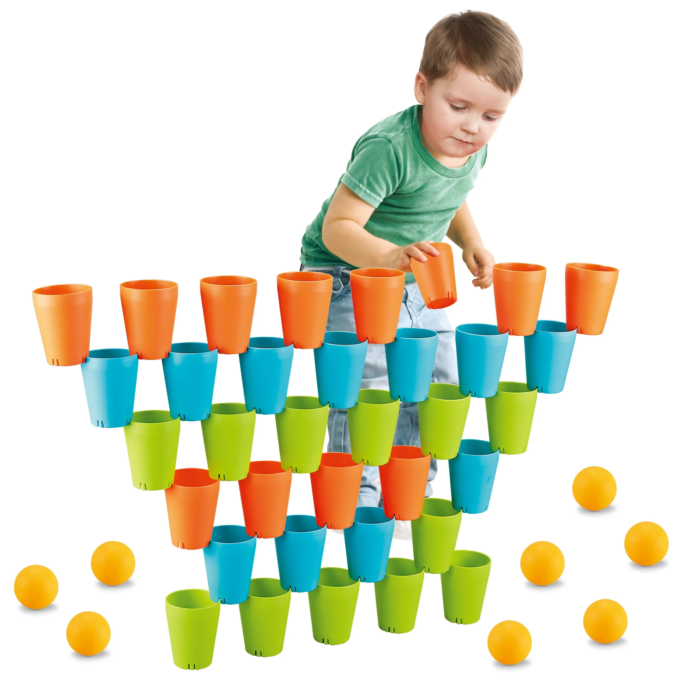 3 In 1 Building Block Interaction Pitching Quick Toss Game Folding Cup