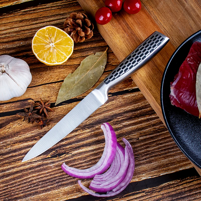 Wholesale 5 PCS Japanese Sharp Chef Knife S/S 410 Handle Stainless Steel Kitchen Knife Set