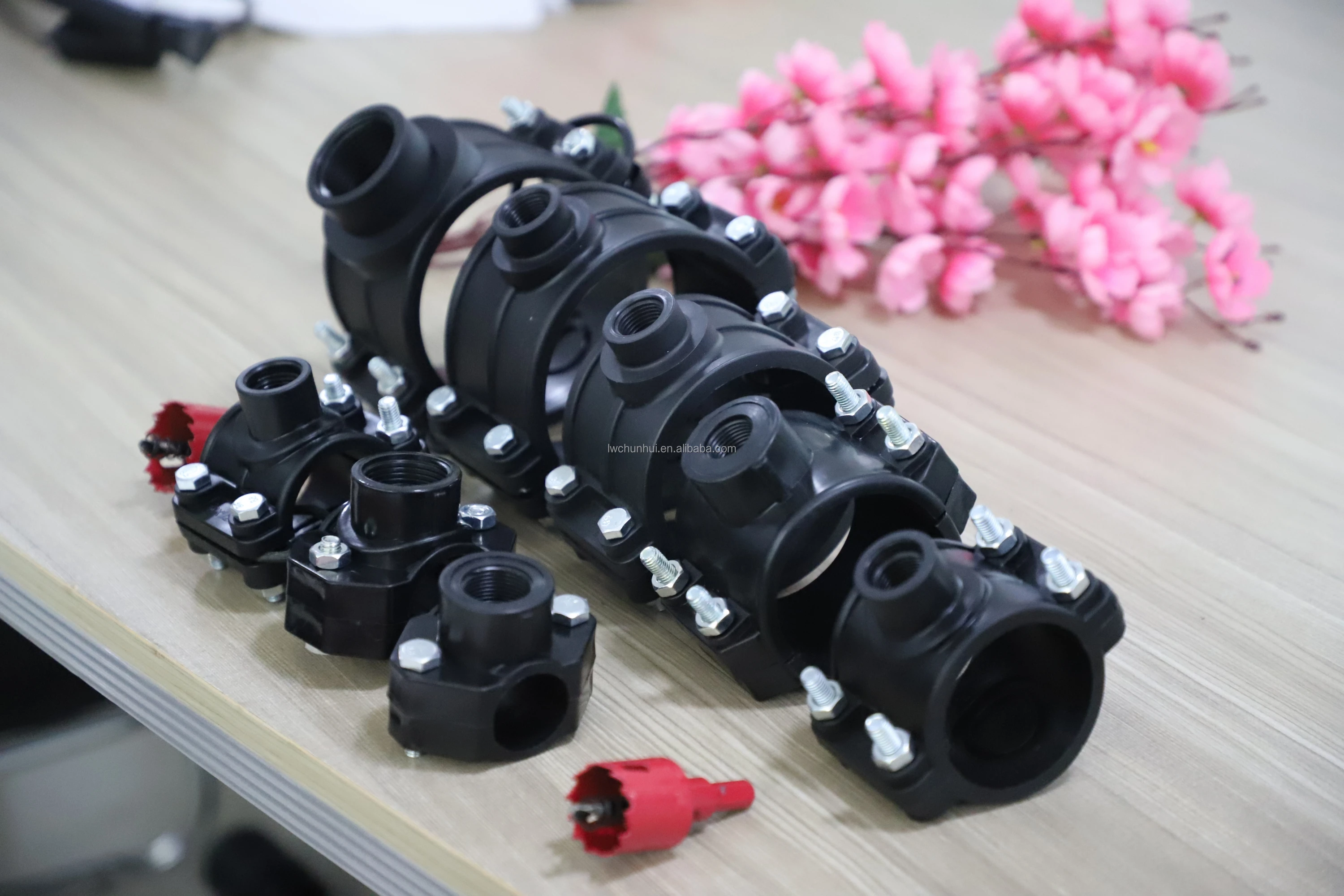 Dn63mm*20mm Saddle Clamp For Pe/pp/pvc Pipe In Farm Irrigation ...