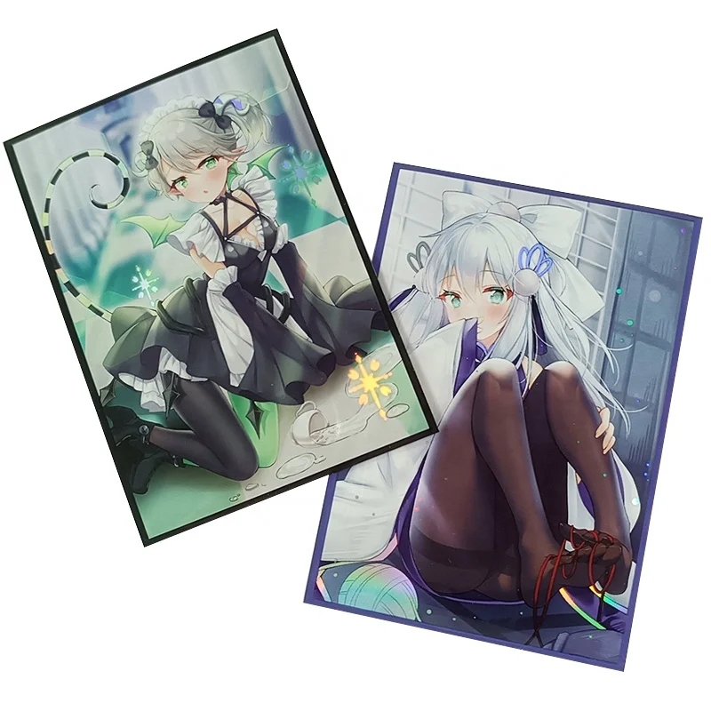 Custom Printed Art Print Standard Small Size Available Holo Anime Card  Sleeves for Yugioh MTG Magic Game Card