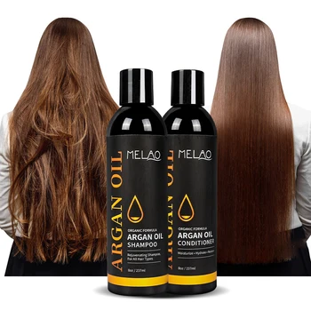 Private Label 100 % Pure natural Organic anti-dangdruff moisturizing hair growth Argan Oil Shampoo And Conditioner Set