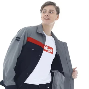 Breathable Waterproof Long-sleeved Overalls Suit Unisex Labor Insurance Clothing Factory Workshop Food Processing Porter Uniform