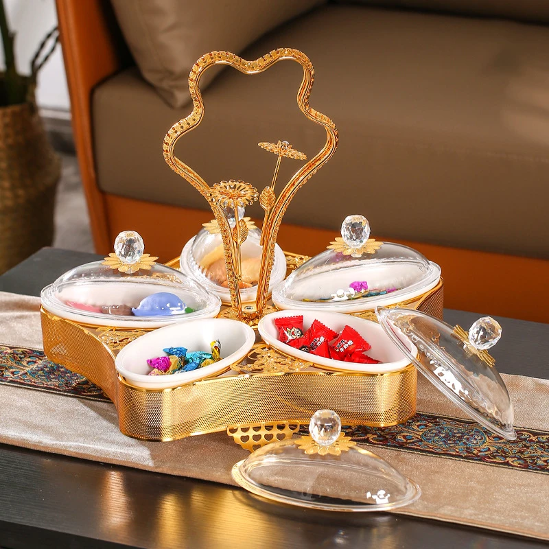 Fruit Tray Dried Fruit Candy Box Snack Tray Acrylic Plate Fruit Nut