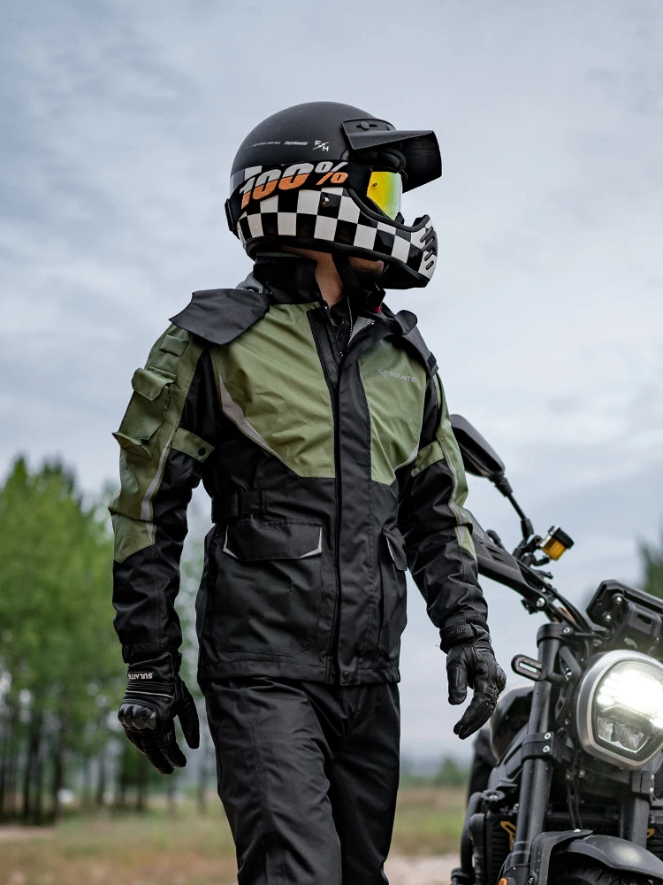SULAITE Waterproof Upgrade adulti moto giacca antipioggia Set
