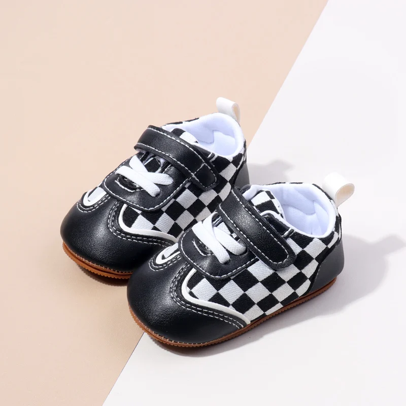 2024 High Quality Anti-slip Hook&loop Soft TPR Outsole Unisex Baby Toddler Sport Shoes Boys and Girls Casual Shoes BXC4142 factory