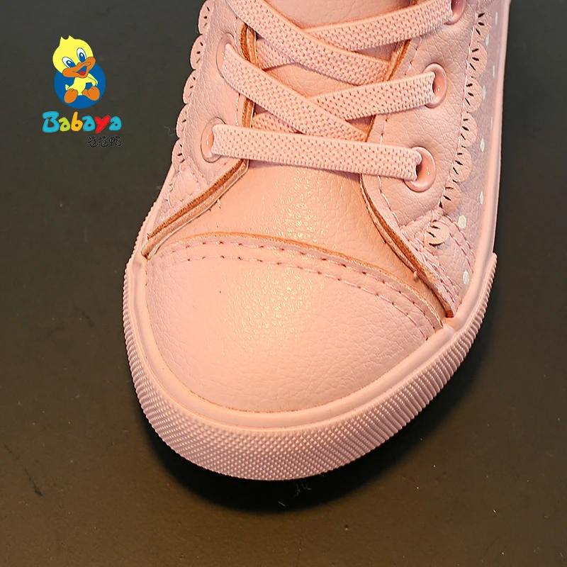 
 Лидер продаж 7228, зимние детские кроссовки HUANQIU babaya Huanqiu из микрофибры, детская повседневная обувь в горошек  