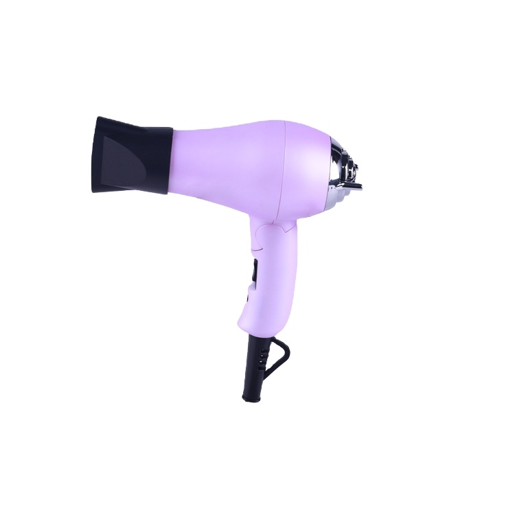Портативный частный лейбл, 1200 Вт, низкий уровень шума, складной мини-фен, всемирное напряжение, 1200 Вт, переключатель мощности, пластиковый фен для волос