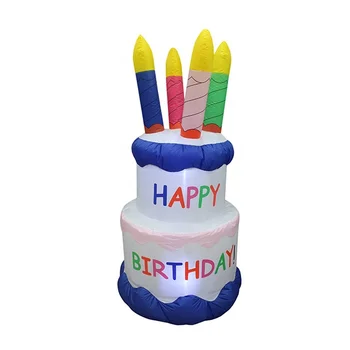 180cmh 6ft Everyday Design Decoration Giant Inflatable Birthday Cake ...