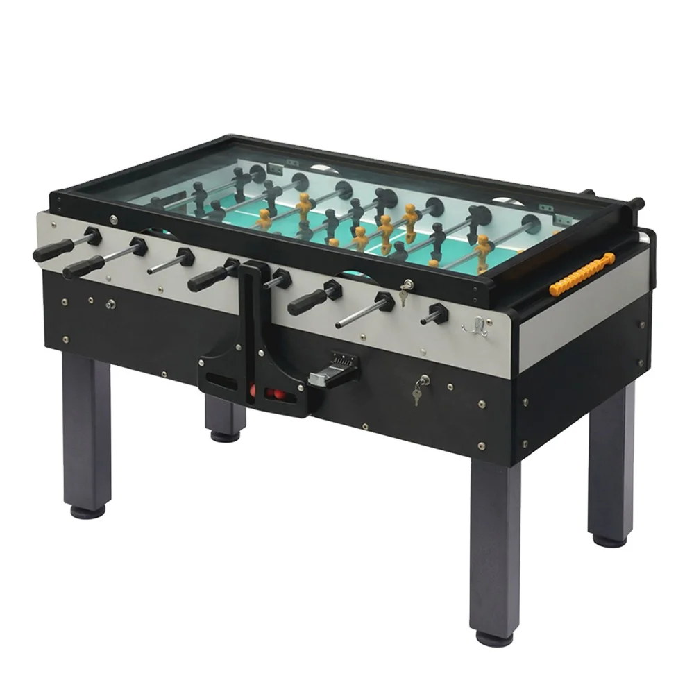 55" Proessorial Metal Glass Top Foosball Table Buy Glass Top Foosball