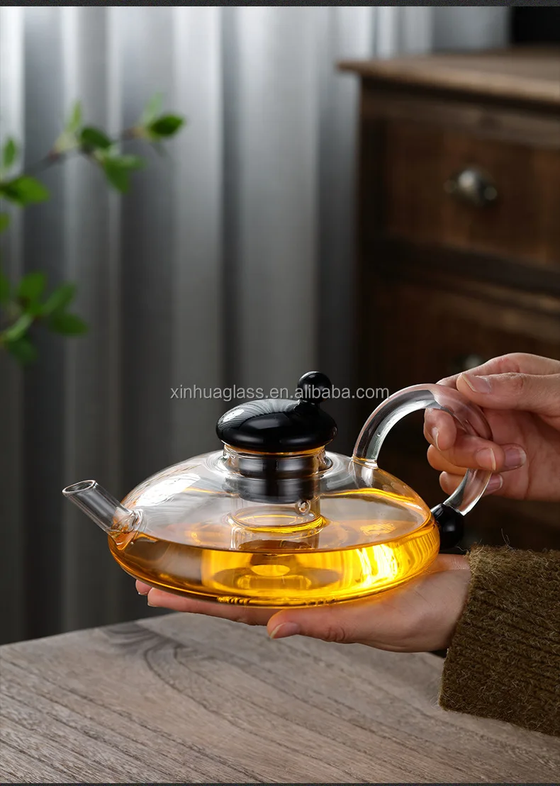 Handmade High Borosilicate Glass Teapot Glass Tea Pot Glass Coffee Set