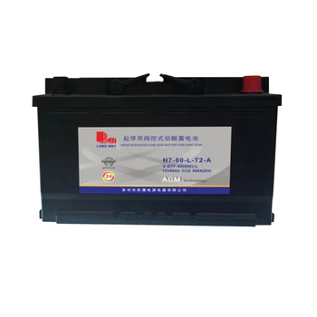 Start/stop Battery series 12V80Ah H7-80-L-T2-A Vehicle used Lead acid battery