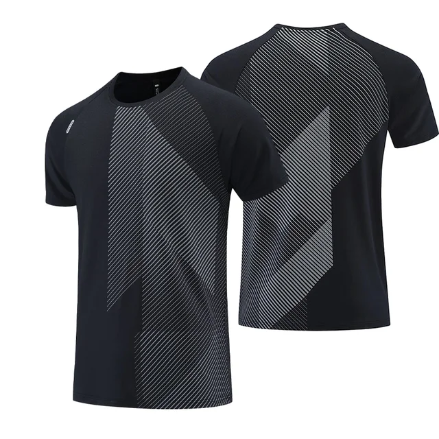 Sportswear Men Athletic Custom Breath Plain Quick Dry Fitness Shirts Printing Blank Plus Size Running T Shirt Gym Shirts Men