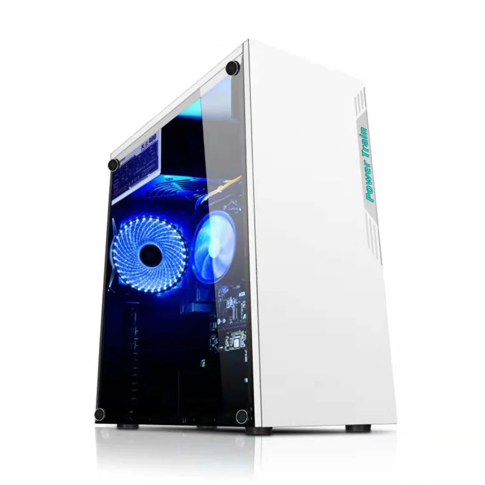 White Full Tower Atx/m-atx/mini-itx Office Pc Computer Gaming Case ...