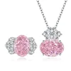 Suit+OShaped chain (pink)