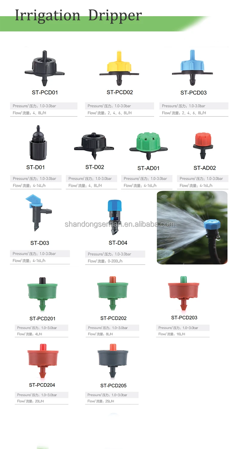 Garden Automatic Micro Drip Irrigation Tools White Dripper Emitters 4