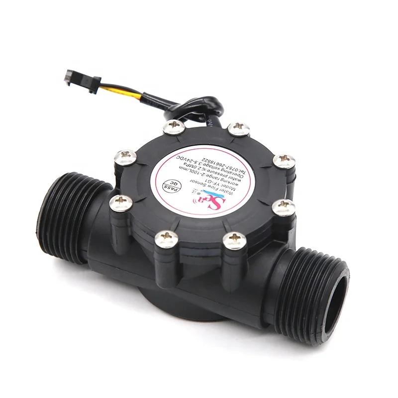 DIJIANG YF-G1 Liquids Flow Sensor Pool Water Counter 2-100LPM DN25  Model Nylon Hall Effect Switch Customized OEM Support