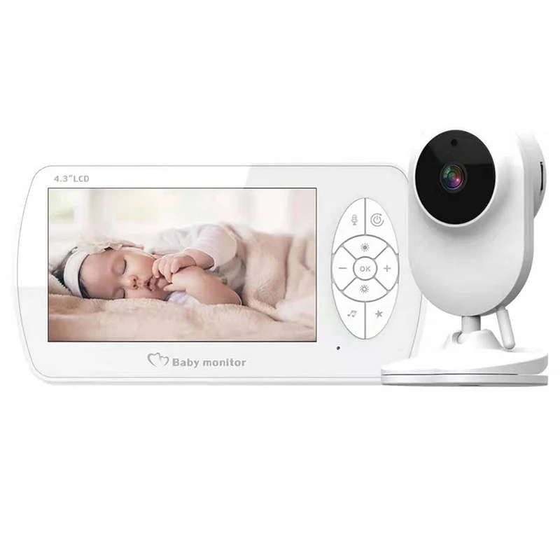 
 4,3 дюймов 1080p Smart Wifi аудио HD Домашняя безопасность для помещений беспроводной Babyfoon CCTV ребенок температура видео монитор с камерой  