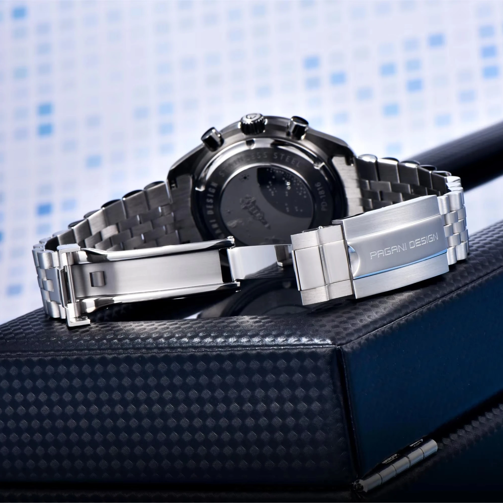 PAGANI DESIGN 【週末セール開催中】 PAGANI DESIGN Men's Chronograph Waterproof Sport Watch, Auto