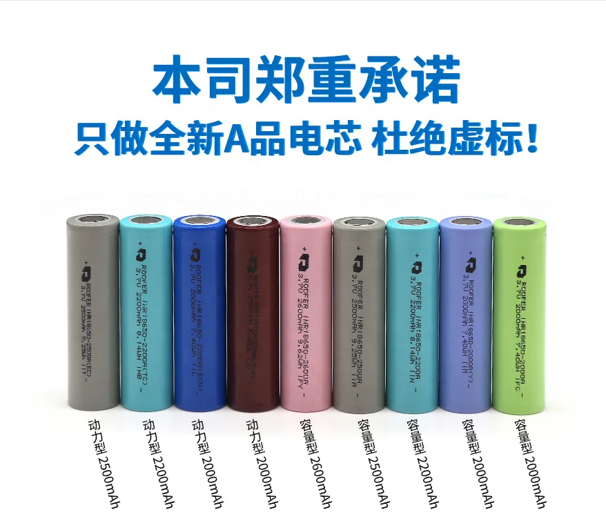 KC Certified Roofer 18650 3.7V 2600mAh Lithium Ion Battery for
