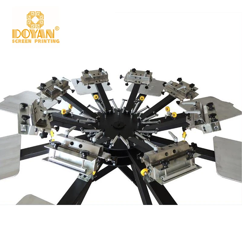 8 Color 8 Station Rotory Fabric Screen-printing Machine t Shirt  Screen Printing Ribbon Machine  Prices Pakistan for Sale