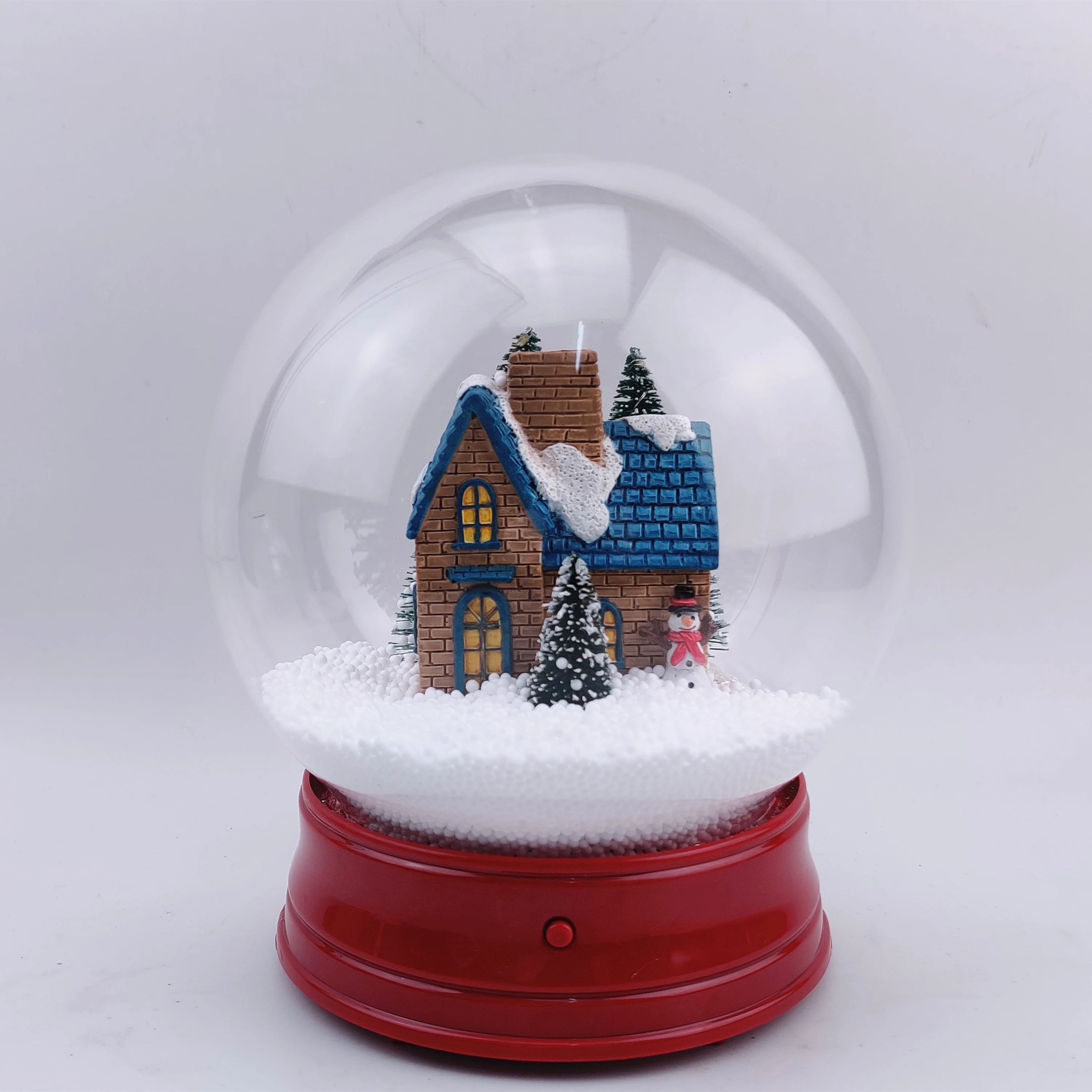 Classic Battery Operated Snow Globe Crystal Musical Glitter Ball for Christmas & New Year Gift for Kid & Adult