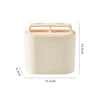 color crema de doble compartimento