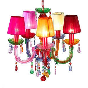 Multicolor Traditional Indoor Home Decoration Pendant Lamp Wedding Chandelier Light