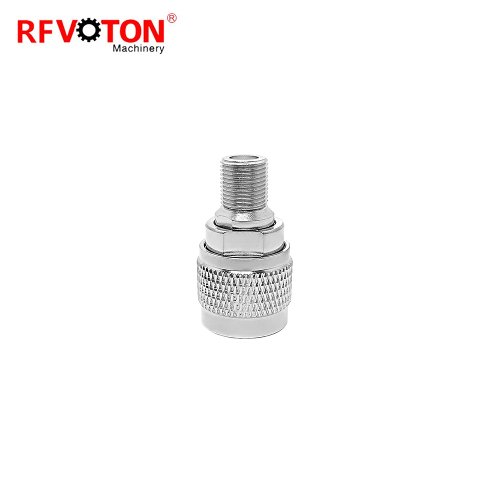 Factory Price F Female Jack Hembra Socket  to n Male Plug Macho Rf Adaptor Coax Coaxial RF Connector Adapter Rohs in Stock