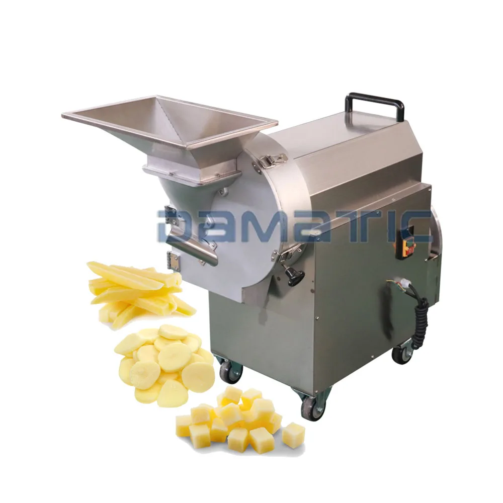 Industrial Electric Fruit vegetable slice cube cutting slicing dicing  machine potato carrot banana chips cutter slicer dicer