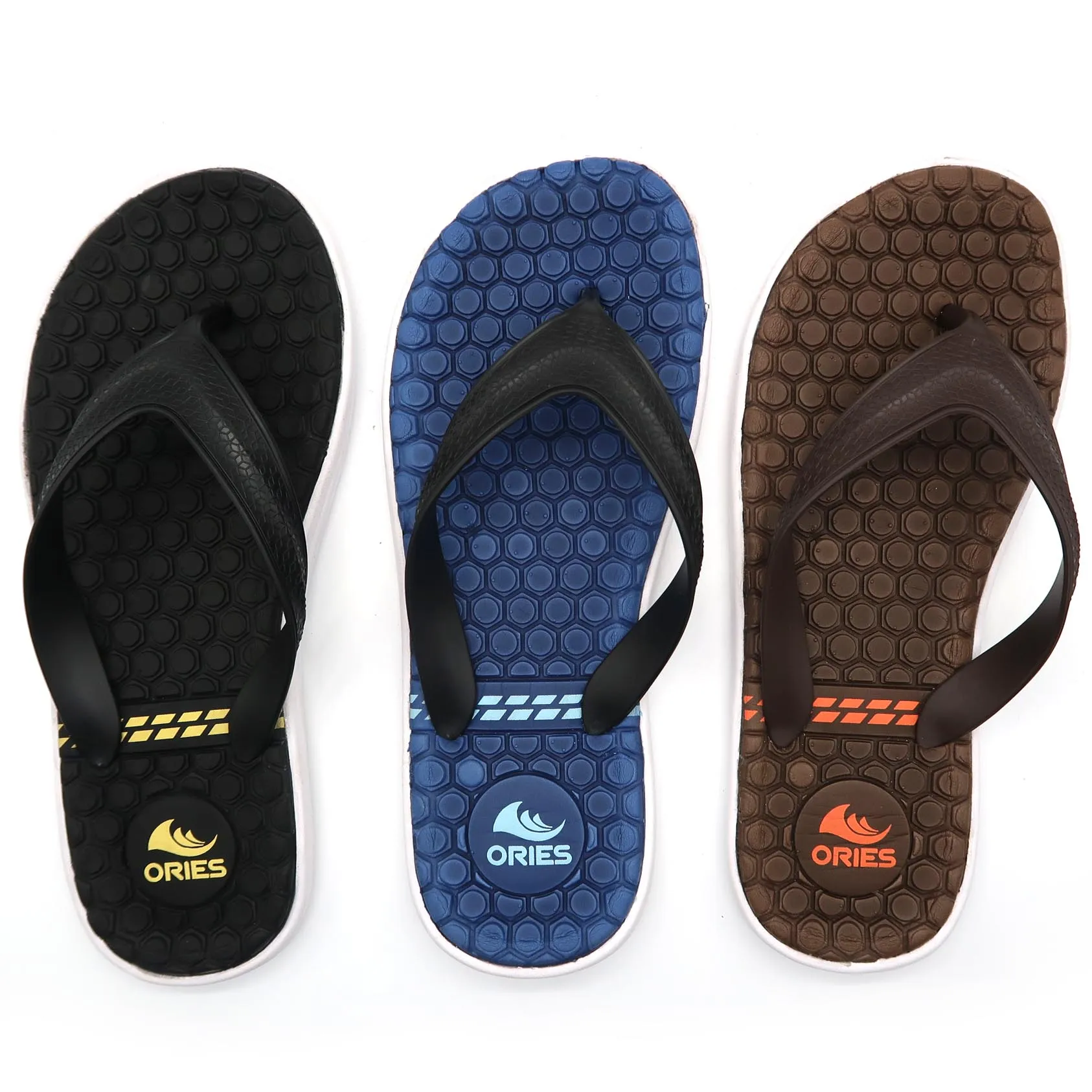 WXFF Summer Non-Slip Wearable flip Flops Mens Pinch Beach Sandals and Slippers Fashion Outdoor Indoor Print flip Flops Color : Orange, Size : 39 