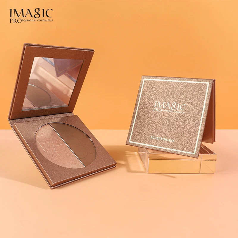 IMAGIC мерцающий бронзер и хайлайтеры пудра для макияжа консилер Хайлайтер для лица палитра для макияжа контур