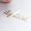 Transparent transfer gold sticker example I