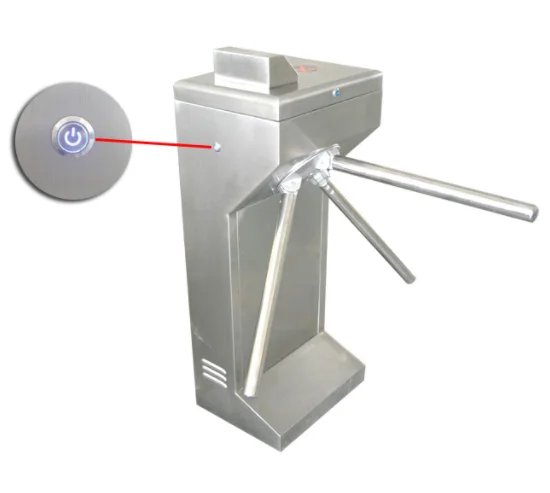 Three Roller Coin Operated Tripod Turnstile Gate for Public Toilets