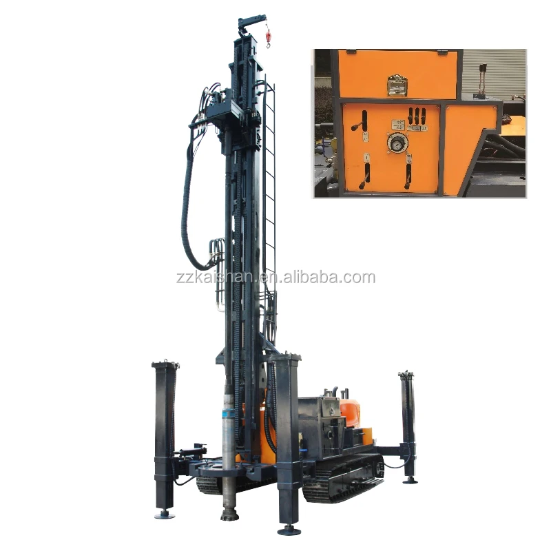 
 KW400 industry Popular Semi-hydraulic water well drilling rig / bore well drilling machine price