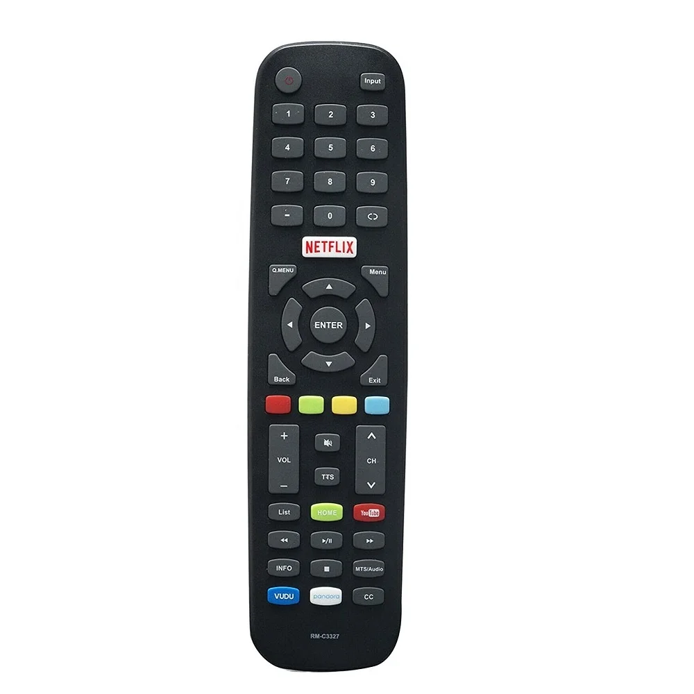 New RM-C3327 Remote Control for JVC and Polaroid Samrt TV LT-55E770 LT-49E770 LT55E770 LT49E770 40T2F 50T7U 49T7U 55T7U 60T7U