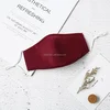wine red cotton face mask