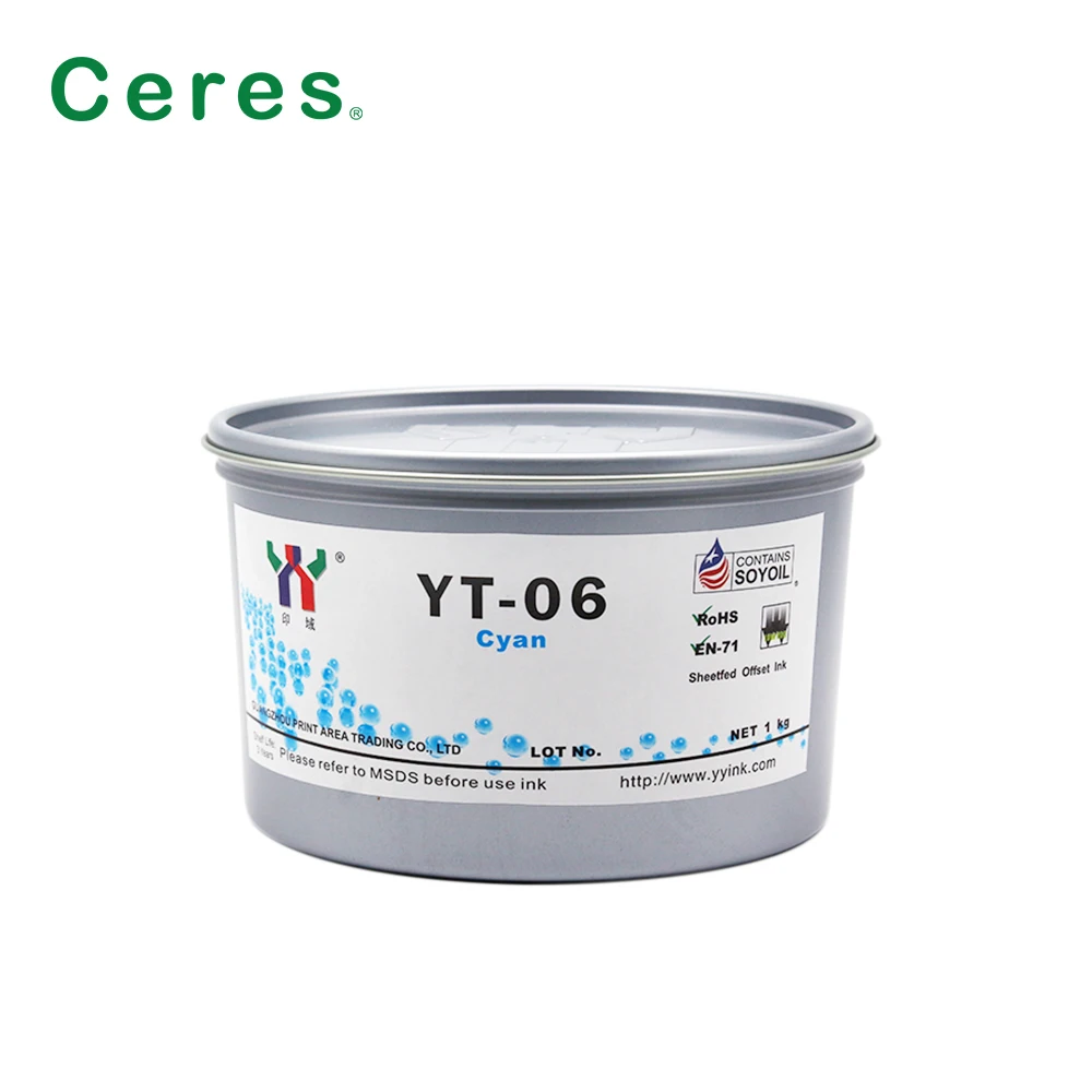 Ceres YT-06 Melamine Soy Ink for Offset Printing - A+ Grade, High