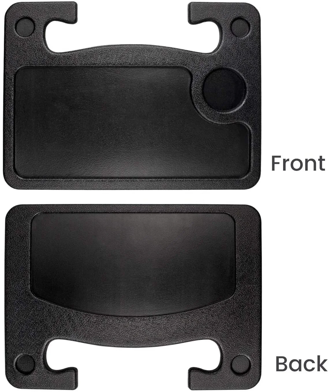 Car Interior ABS Tray Table Steering Wheel Desk Holder with Cell Phone Stand for Food Eating Laptop & Tablet Use