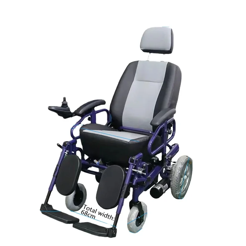 Factory Direct Sale Handicapped Electric Wheelchair Aluminum Motorized Automatic Power Folding for Humans