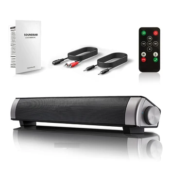 Column Wireless BT Speaker TV Soundbar Stereo Home Theater Portable Sound Bar TF USB Loudspeaker Sound System