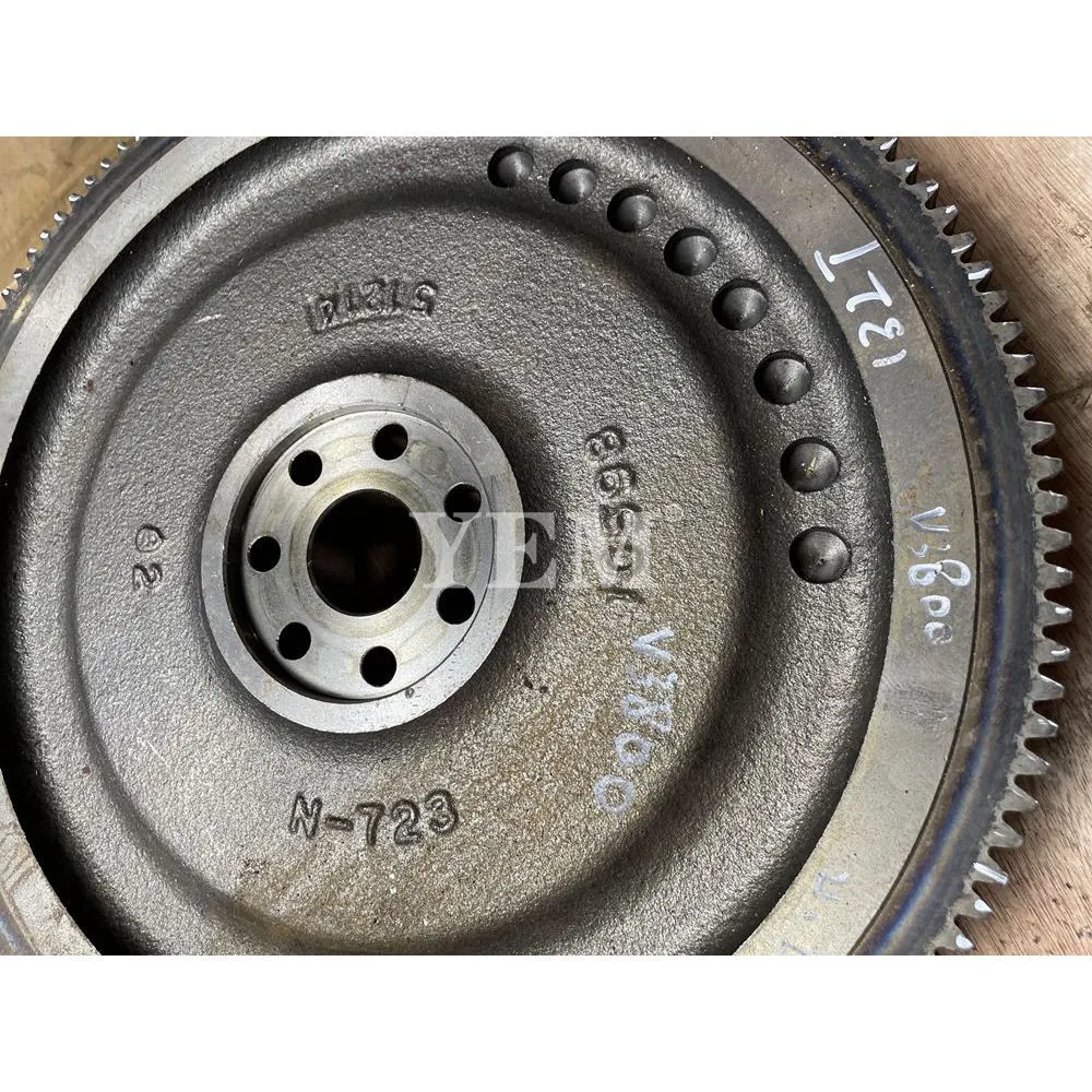 For Kubota V3800 Flywheel Assembly 1G598 Used Engine 2