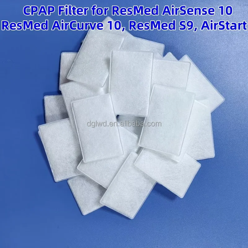 Medical Grade Disposable CPAP Filter with 5micron Porosity and 1 Year Warranty for Resmed Machines