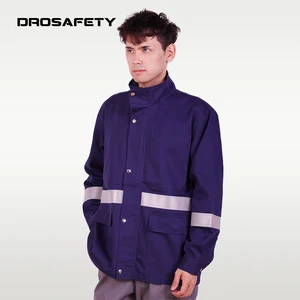 Customized Welding Work Clothes Flame Retardant Reflective 8.8cal/cm2 Fire Resistant Work Jacket