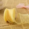 4cm yellow plain edge mermaid tulle 10 yards (bagged)