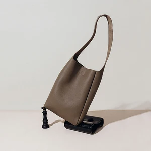 New Bucket Tote Bags for Women Luxury Shoulder Handbag With Full Grain Cow Leather Cowhide Bags