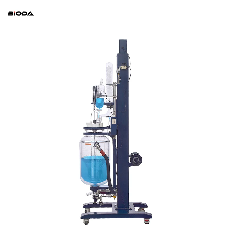 Alibaba.com: 5L Borosilicate Jacketed Reactor with Auto Lifting and ...